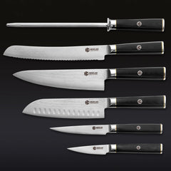 Master Series Damascus Steel Knife Set, 6-pc